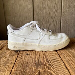 Nike Air Force 1 LE GS White White Low Top Sneaker DH2920-111 Kids 5Y Womens 6.5